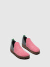 Round Toe Shoes CITY PINK/GREY BLUE